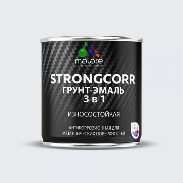 Акрил-уретановая грунт-эмаль 3 в 1 для металлических поверхностей Malare STRONGCORR (20кг)